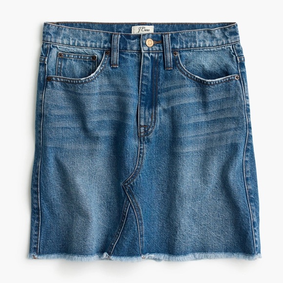 J.Crew Denim skirt in birch wash - Picture 1 of 8
